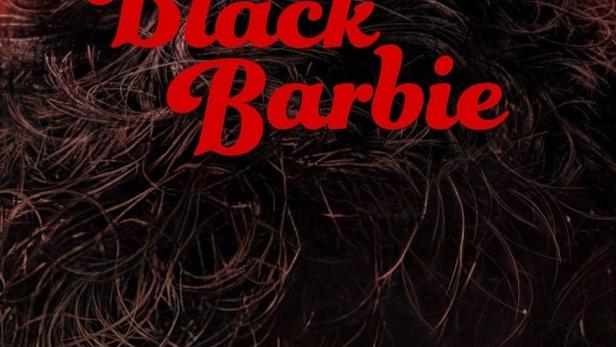 Das Filmplakat für „Black Barbie“ zeigt das Gesicht einer schwarzen Barbiepuppe mit Afro-Frisur.