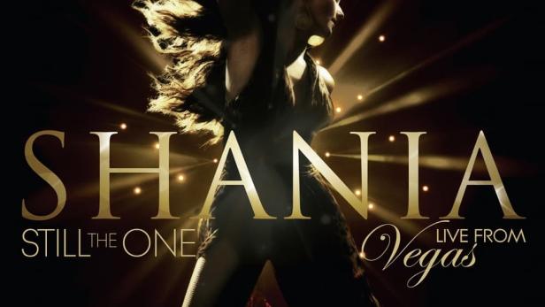 Werbeplakat für „Shania: Still the One Live From Vegas“ mit Shania Twain.