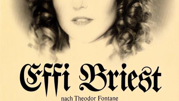 Filmplakat für Rainer Werner Fassbinders „Effi Briest“ mit Hanna Schygulla im Porträt.