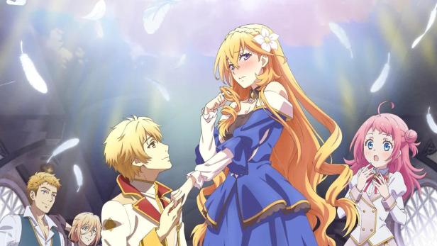 Das Anime-Poster zeigt Charaktere aus „Tsundere Akuyaku Reijo Liselotte to Jikkyo no Endo kun to Kaisetsu no Kobayashi san“.