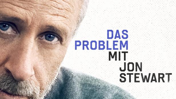 Das Poster für „Das Problem mit Jon Stewart“ zeigt Jon Stewarts Gesicht.