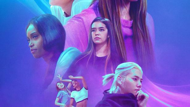 Das Poster für „Idole des K-Pop“ zeigt mehrere junge Sänger und Tänzer.