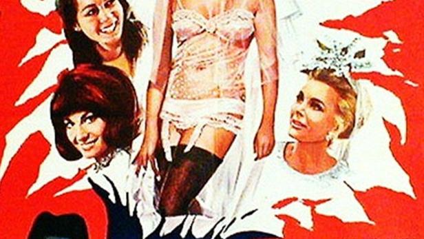 Das Filmplakat für „Arrivederci, Baby!“ mit Tony Curtis, Rosanna Schiaffino und Zsa Zsa Gabor.