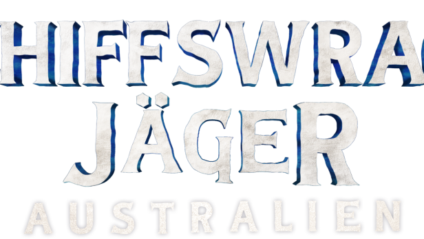 Das Logo der Dokumentarserie „Schiffswrack-Jäger Australien“.