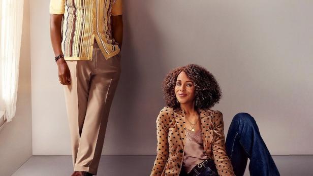 Der Schauspieler Delroy Lindo und die Schauspielerin Kerry Washington auf dem Werbeplakat für „UnPrisoned“.