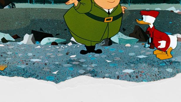 Das Filmplakat zu „Das Grand-Canyon-Skop“ mit Donald Duck und einem Park Ranger.