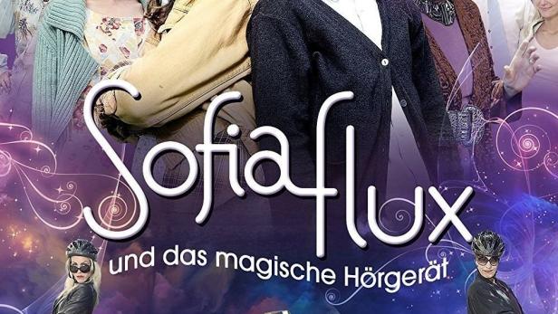 Das Cover der ersten Staffel von „Sofiaflux und das magische Hörgerät“ mit den Hauptdarstellern.