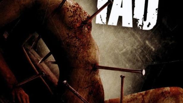 Das Filmplakat für „Gong Tau“ zeigt eine gefolterte Frau mit Nägeln im Körper.