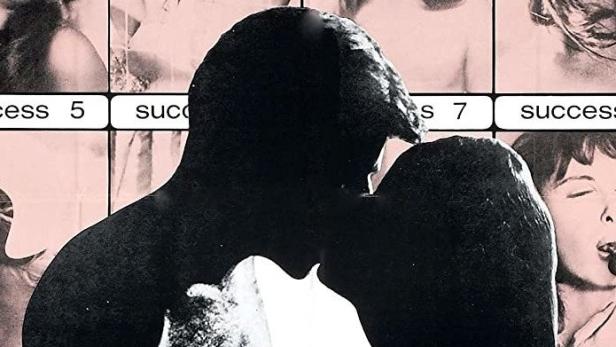 Das Cover des Films „How to Succeed with Sex“ zeigt die Silhouette eines Paares vor Frauenporträts.
