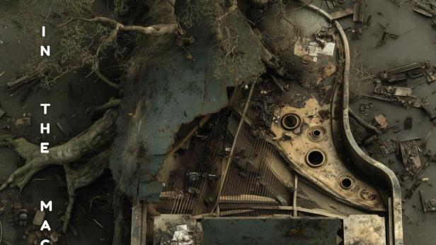 Das verfallene Klavier ist von einem Baum überwuchert, ein Motiv aus dem Dokumentarfilm „Ghost in the Machine“.
