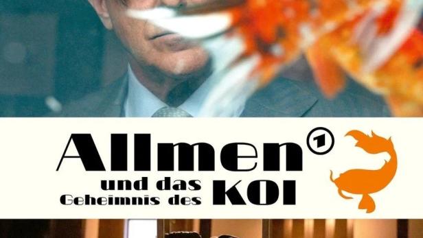 Das Filmplakat zu „Allmen und das Geheimnis des Koi“ mit Heino Ferch und Samuel Finzi.