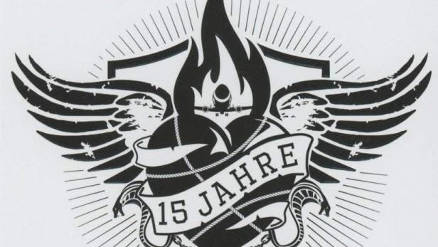 Logo der Band Frei.Wild zum 15-jährigen Jubiläum im Jahr 2016.
