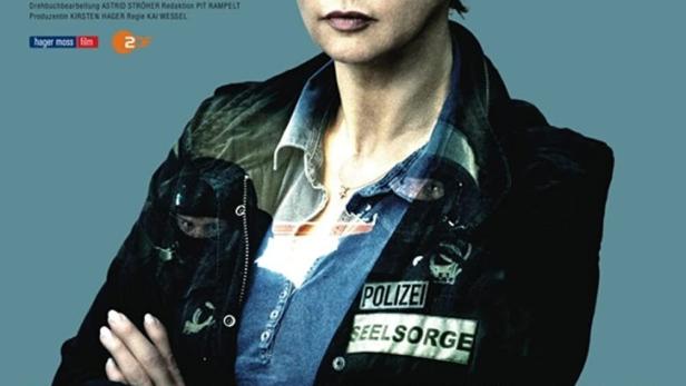 Das Filmplakat zu „Lena Fauch und die Tochter des Amokläufers“ mit Veronica Ferres als Polizistin.