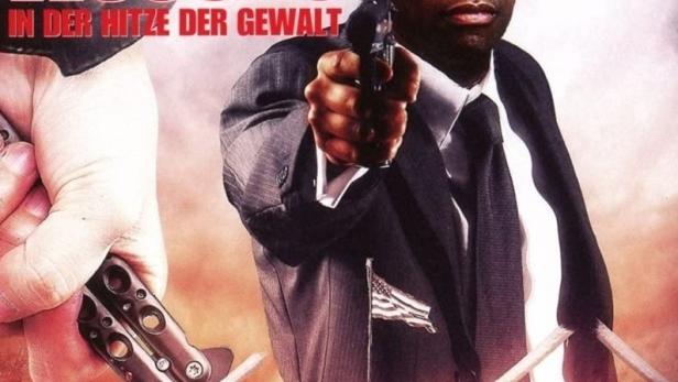 Das Cover des Films „Hard Lessons“ mit Denzel Washington, der eine Waffe hält.