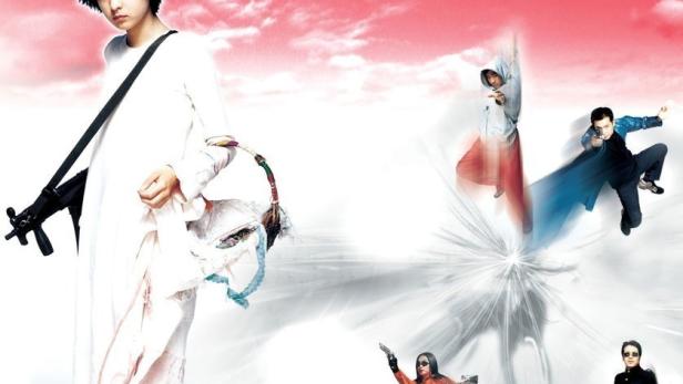 Das Filmplakat für „Resurrection of the Little Match Girl“ zeigt ein junges Mädchen mit einer Waffe.