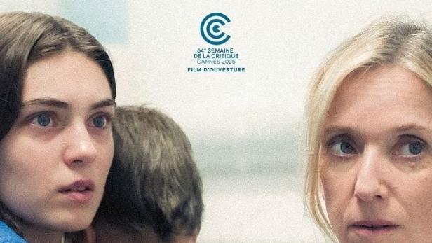 Das Filmplakat für „L'Intérêt d'Adam“ mit Léa Drucker und Anamaria Vartolomei.