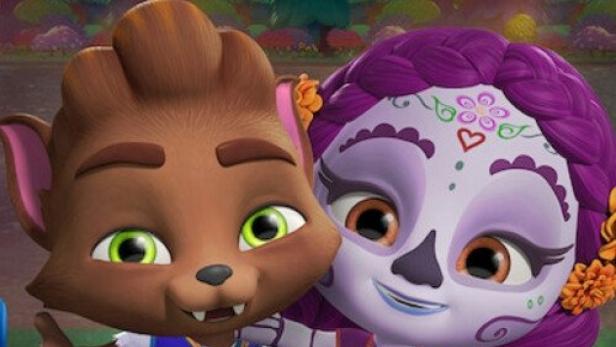 Das Filmplakat für „Super Monsters: Back to School“ zeigt zwei animierte Monsterfiguren.
