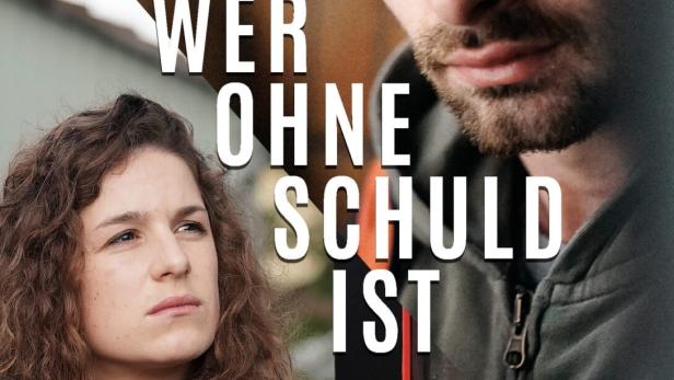 Das Filmplakat für „Wer ohne Schuld ist“ mit Lou Strenger und Aaron Hilmer.