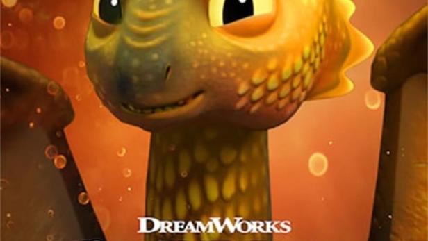 Ein gelber Drache aus „Dragons Rescue Riders: Hunt for the Golden Dragon“.