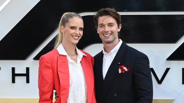 Patrick Schwarzenegger und Partnerin Abby Champion bei Fototermin.