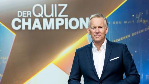 Johannes B. Kerner als Moderator bei seiner Show „Der Quiz-Champion“.