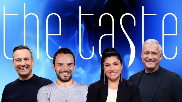 Raue, Henssler, Oskan und Herrmann unter „The Taste“-Schriftzug.