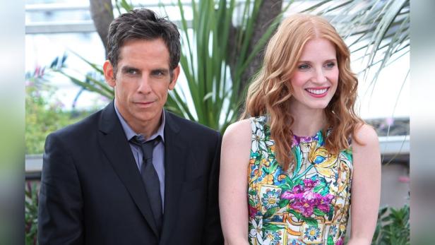 Ben Stiller und Jessica Chastain bei einem Fototermin.