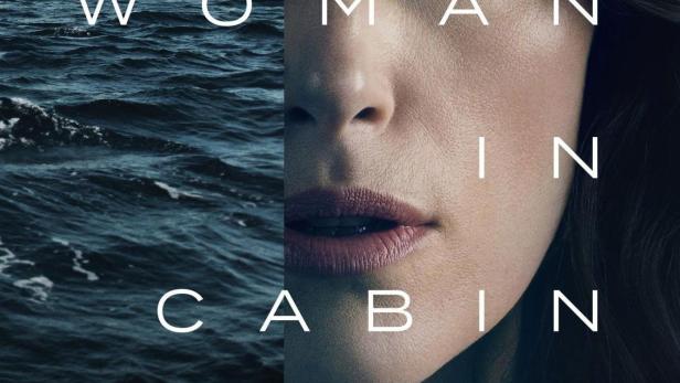 Das Cover von „The Woman in Cabin 10“ zeigt eine Frau und eine Yacht auf stürmischer See.