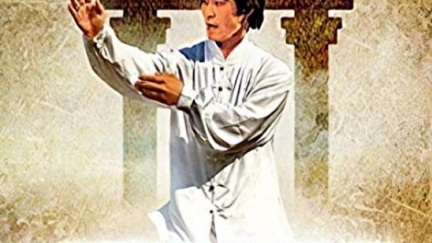 Das Cover des Films „Shaolin Kung Fu: Vollstrecker der Gerechtigkeit“ zeigt einen Kung-Fu-Kämpfer in Kampfpose.