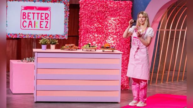 Eine Kölnerin präsentiert Kuchen-Start-up in TV-Sendung