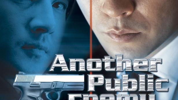 Das Filmplakat für „Another Public Enemy“ zeigt die Schauspieler Sol Kung-gu und Jung Joon-ho.