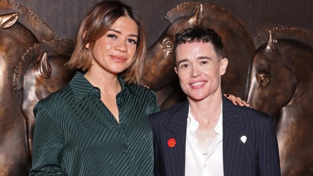 Schauspieler Elliot Page und neue Partnerin Julia Shiplett in Mailand.