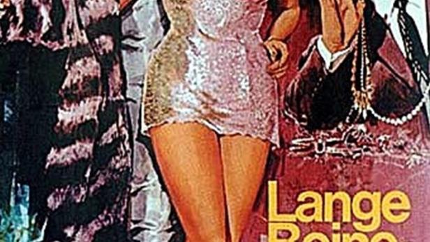 Das Filmplakat zu „Lange Beine – Lange Finger“ mit Senta Berger, Joachim Fuchsberger und Martin Held.