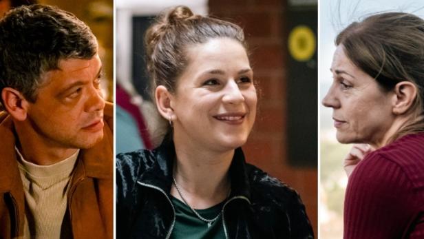 Drei Hauptfiguren aus der Medical-Reihe „David und Goliath“.