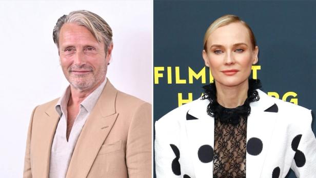 Porträtfotos von Mads Mikkelsen und Diane Kruger 