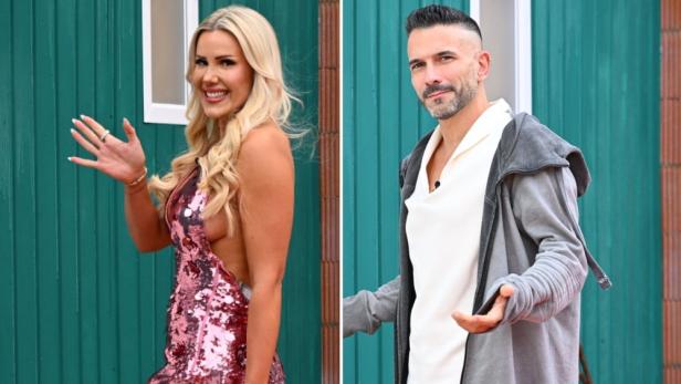 Marc Terenzi und Laura Blond vor dem "Promi Big Brother"-Haus