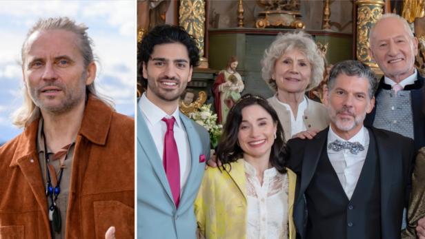 Erich Altenkopf sowie Antje Hagen und Sepp Schauer in ihren Serienrollen