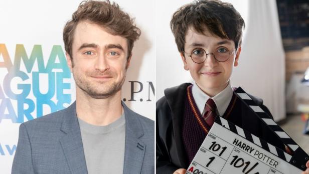 Harry Potter-Darsteller Daniel Radcliffe und Dominic McLaughlin