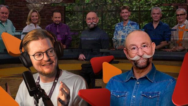 Horst Lichter und Peter "Piet" Smits nebeneinander im TV-Studio