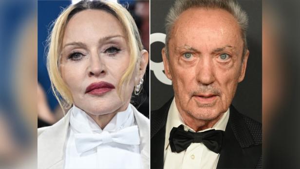 Porträtfoto von Madonna und Udo Kier