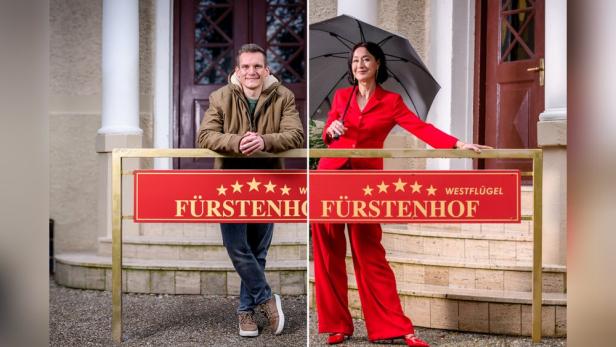 Seriendarsteller Frederik Bott und Krista Birkner 