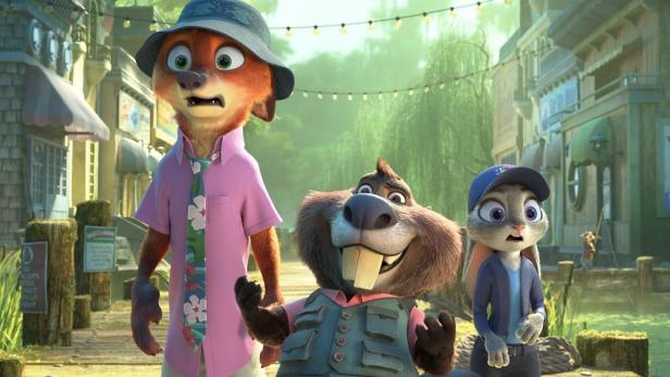 Animationsfiguren Polizei-Häschen Judy Hopps und der einstige Gauner Nick Wilde