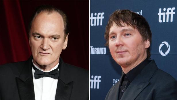 Porträtfotos von Quentin Tarantino und Paul Dano