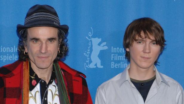 Daniel Day-Lewis  und Paul Dano bei Fototrmin auf der Berlinale 2008