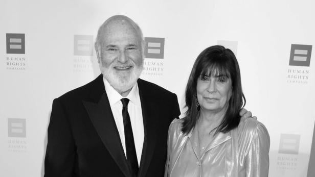 Porträtfotos von Rob Reiner und  Ehefrau Michele