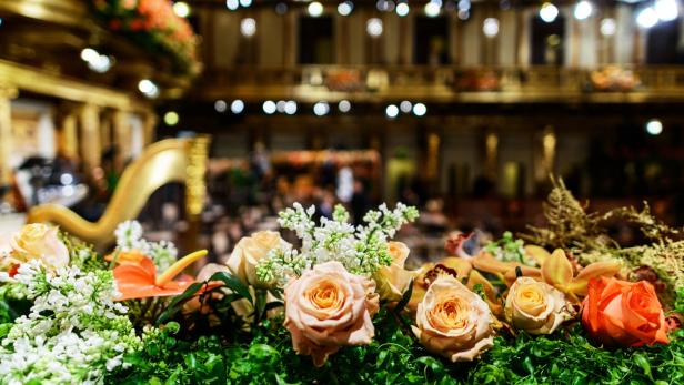 Blumenschmuck im Wiener Musikverein