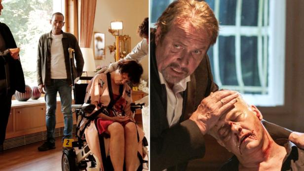 Zwei Szenen aus der Krmiserie Watzmann ermittelt