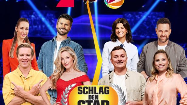 Gruppenbild zur 100. Ausgabe von "Schlag den Star"