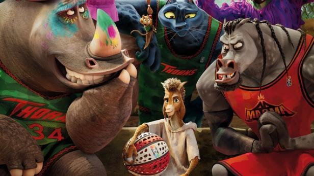 Animierte Tiere auf Filmpakat