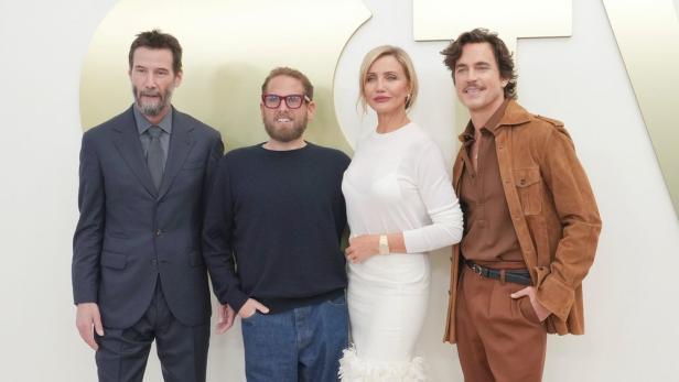 Keanu Reeves, Cameron Diaz und andere Stars bei Pressetermin